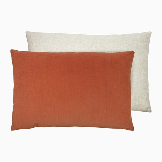 Essentials Velvet Linen Brick Cushion
