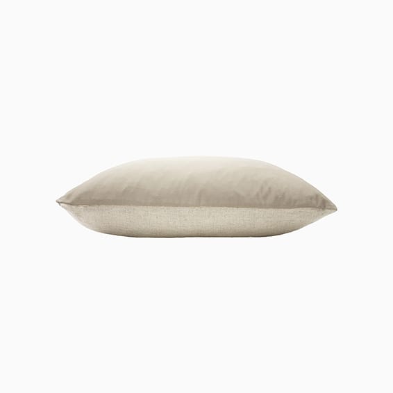 Essentials Velvet Linen Natural Cushion