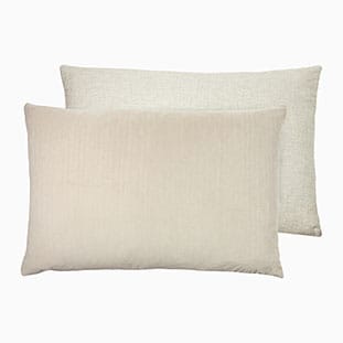 Essentials Velvet Linen Natural Cushion thumbnail image