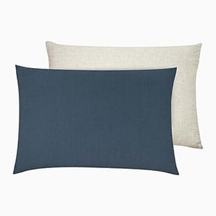 Essentials Velvet Linen Slate Blue Cushion thumbnail image