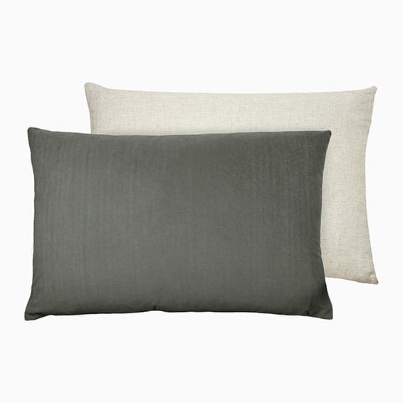 Essentials Velvet Linen Steel Grey  Cushion