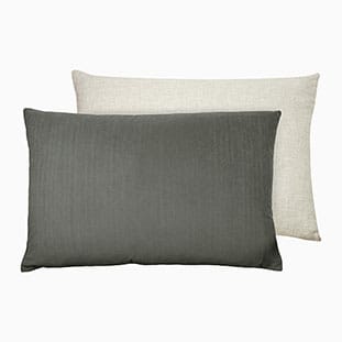 Essentials Velvet Linen Steel Grey Cushion thumbnail image