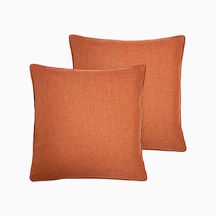 Essentials Weave Burnt Orange Cushion thumbnail image
