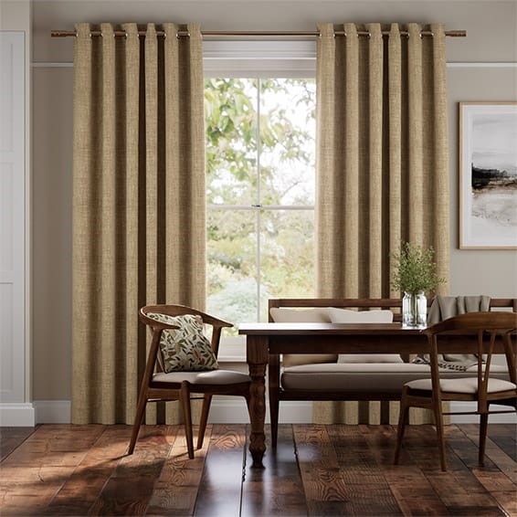 Eternity Linen Biscuit Curtains