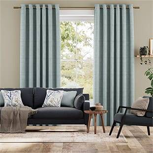 Eternity Linen Blue Mist Curtains thumbnail image