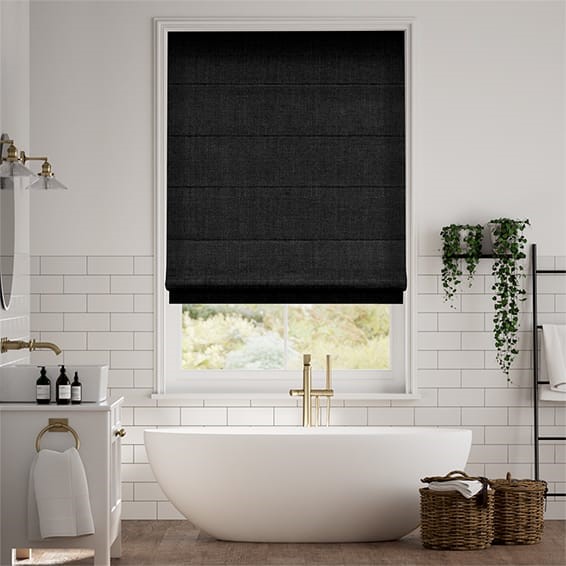 Eternity Linen Charcoal Roman Blind