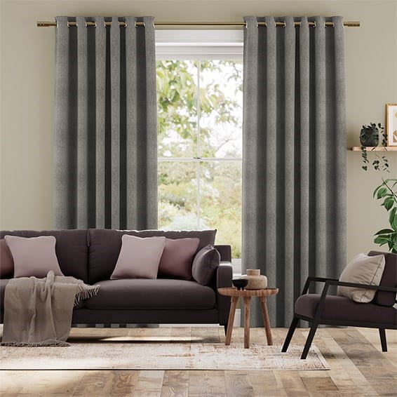 Eternity Linen Cinder Curtains