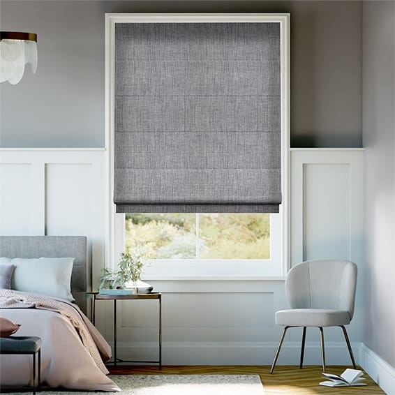 Eternity Linen Cinder Roman Blind