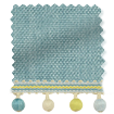 Eternity Linen Teal & Spring Roman Blind swatch image