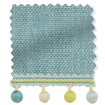 Eternity Linen Teal & Spring Roman Blind swatch image