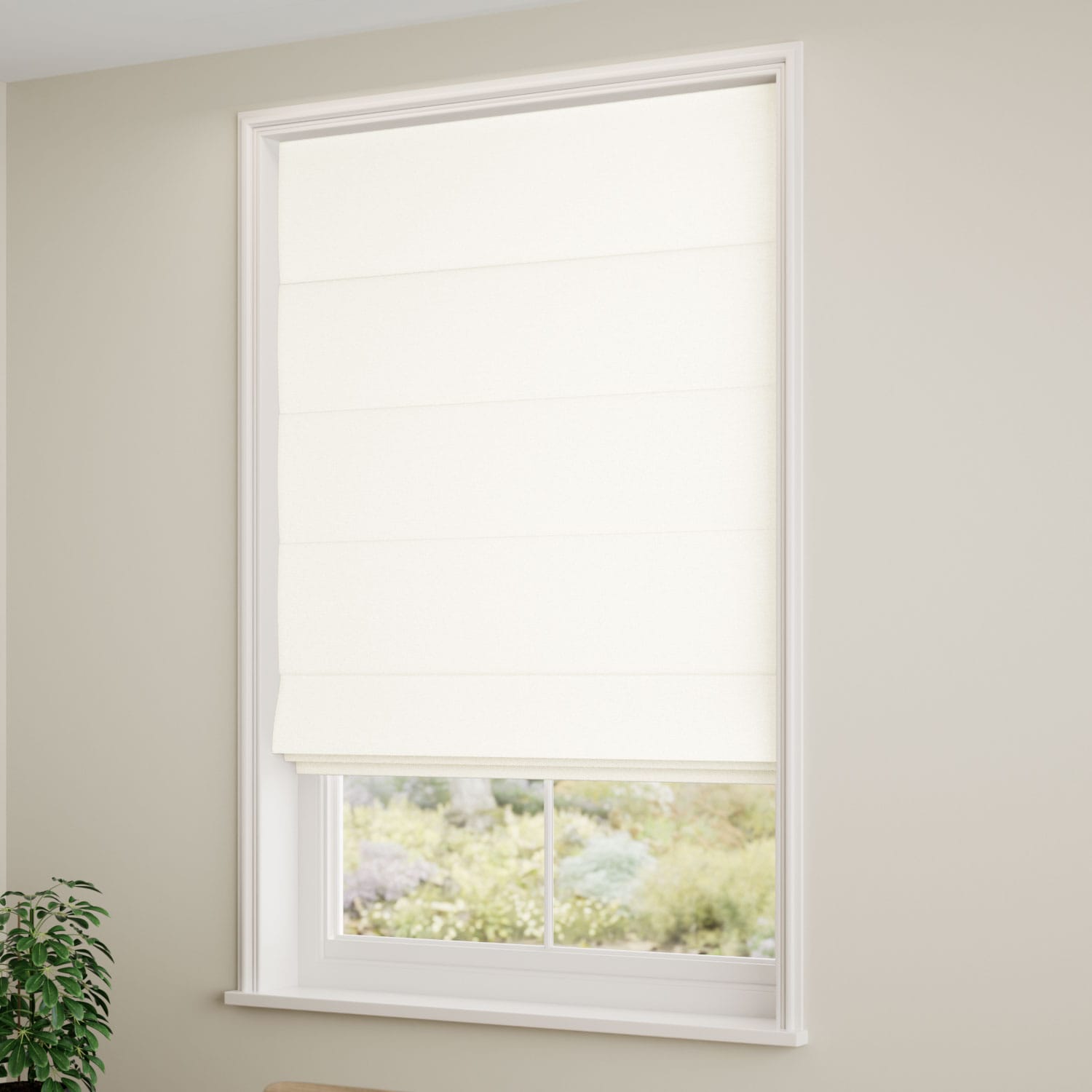 Etoile Natural White Roman Blind