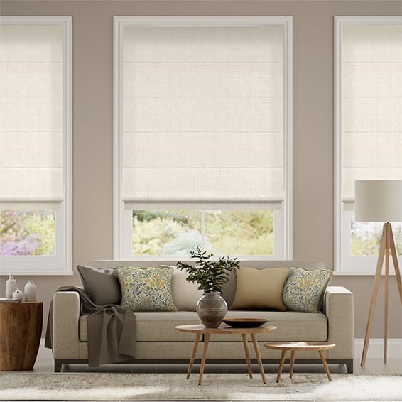 Etta Antique White Roman Blind