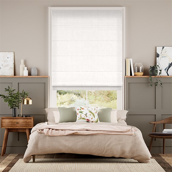 Etta Bright White Roman Blind