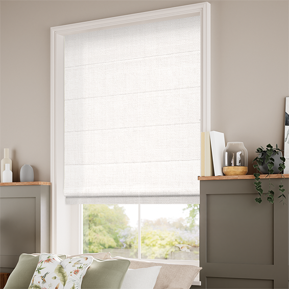 Etta Bright White Roman Blind