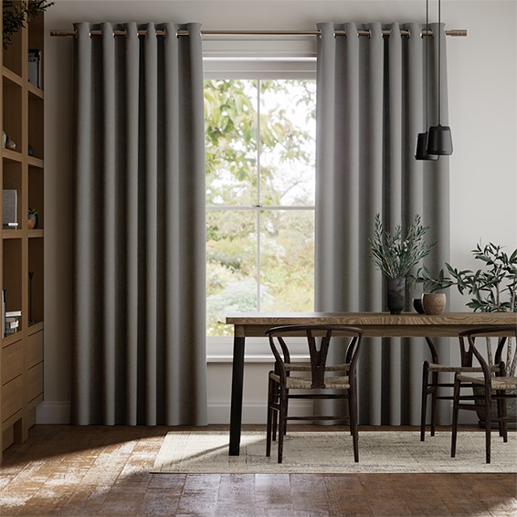 Etta Hawthorn Grey Curtains