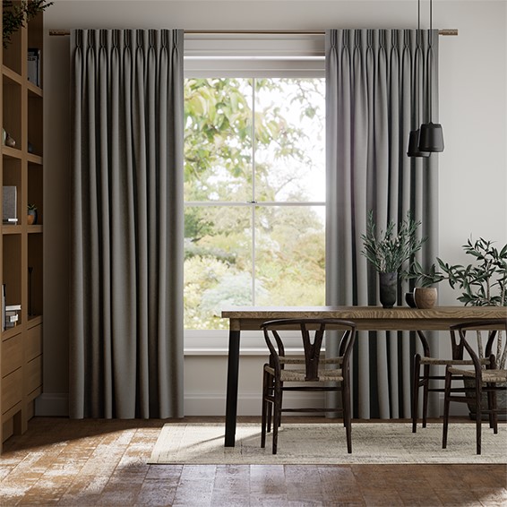 Etta Hawthorn Grey Curtains