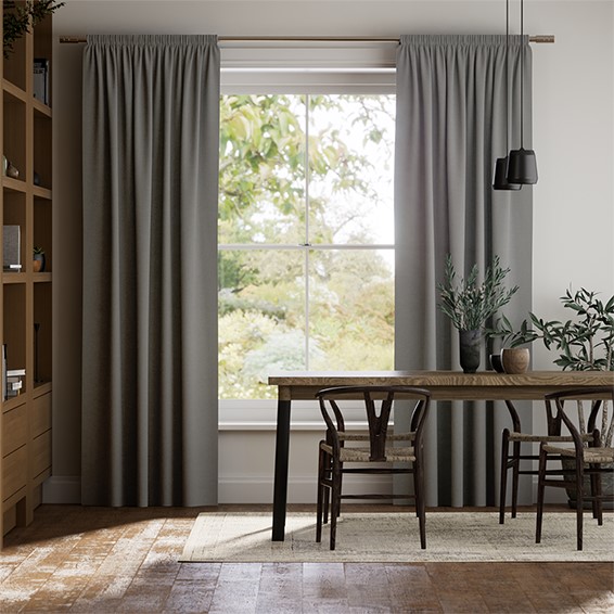 Etta Hawthorn Grey Curtains