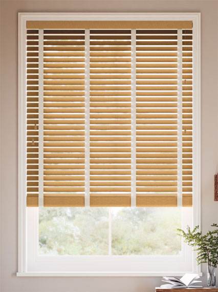 European Oak & Oyster Wooden & Faux Wooden Blinds thumbnail image