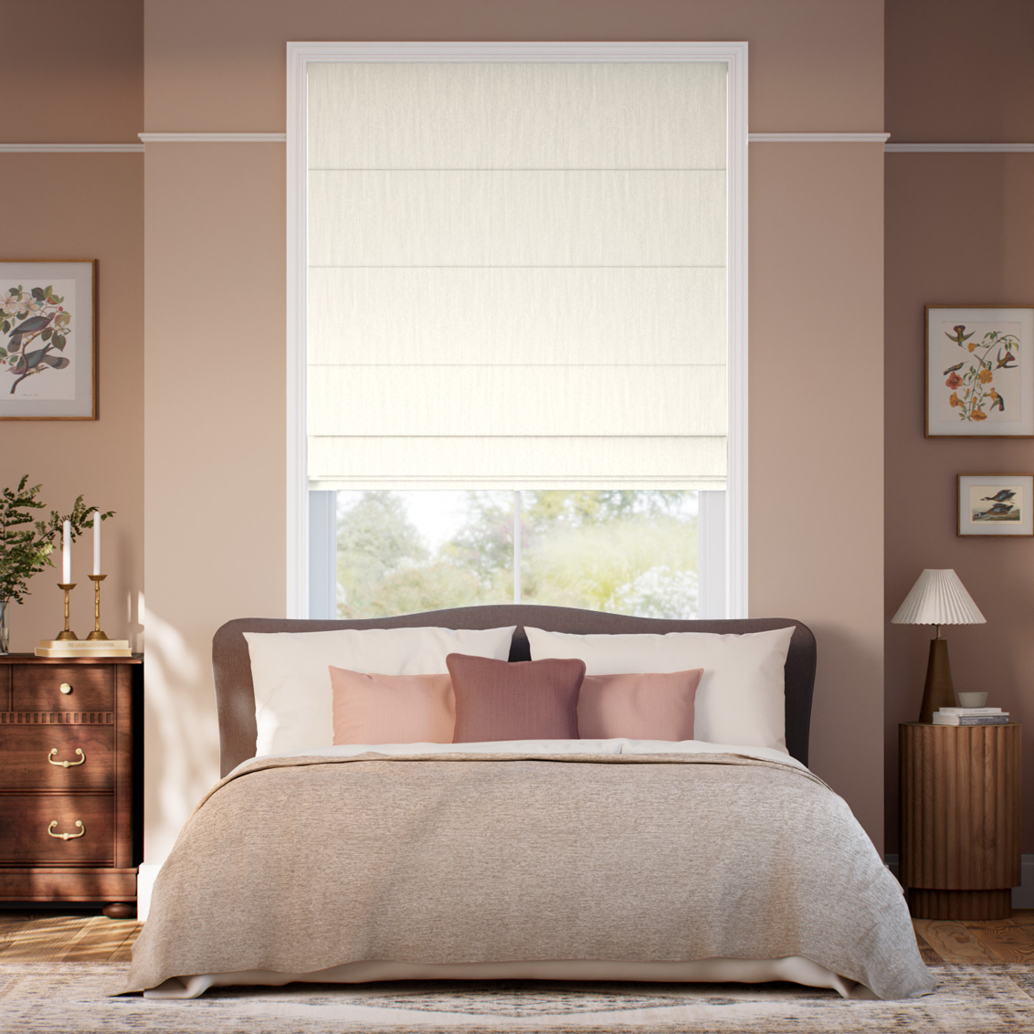 Everly Cream Roman Blind