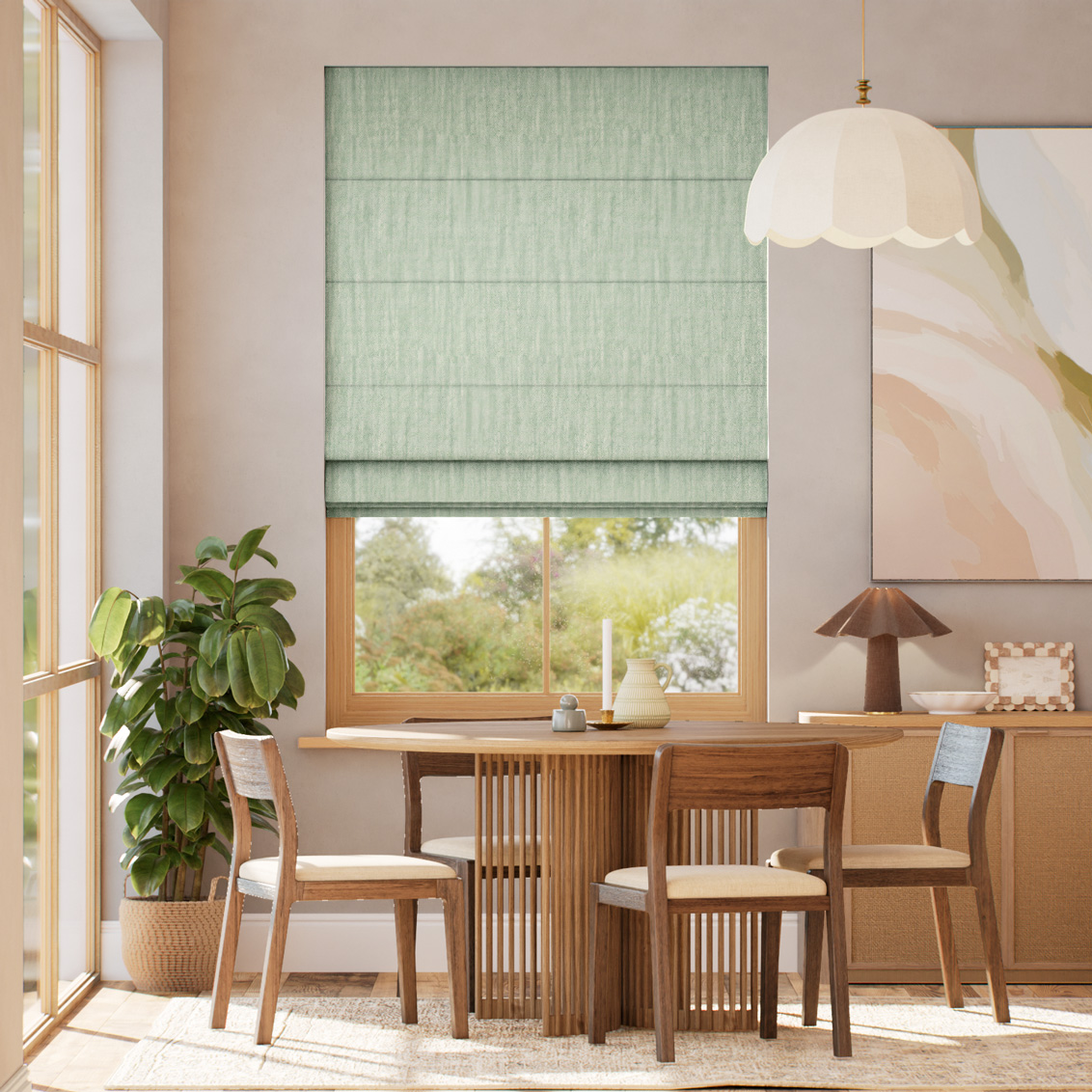 Everly Forest Roman Blind