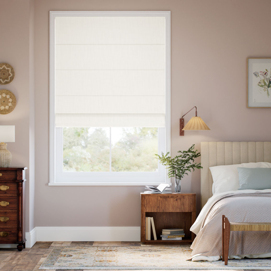 Everly Ivory Roman Blind