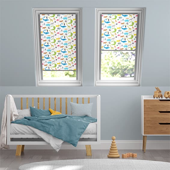 Kids Expressions Animal Magic Chalk Blackout Blind for Fakro ® Windows