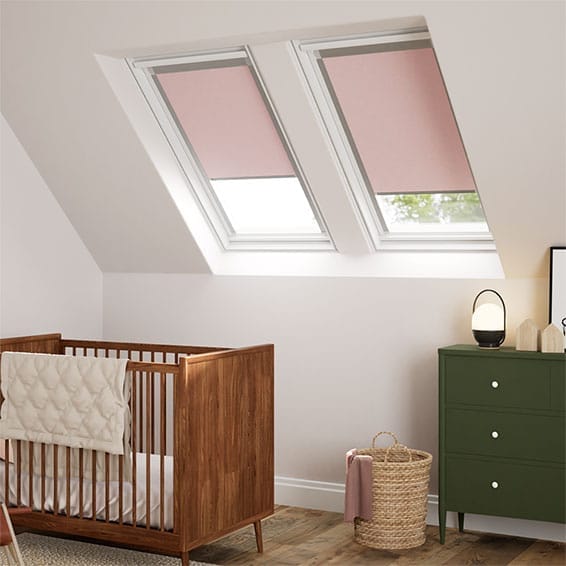 Expressions Blush Pink Blackout Blind for VELUX® Windows