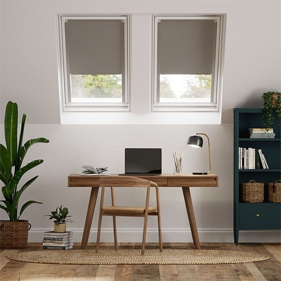 Expressions Fossil Grey Blackout Blind for VELUX® Windows