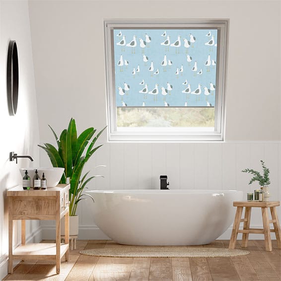 Expressions Gulls Blue Haze Blackout Blind for Keylite® Windows