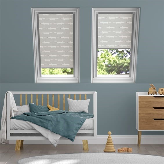 Expressions Mr Fox Mini Slate Blackout Blind for FAKRO® Windows