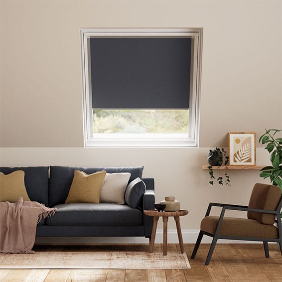 Expressions Navy Blackout Blind for Keylite Windows