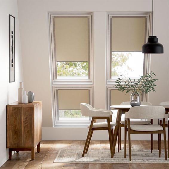 Expressions Oatmeal Blackout Blind for Keylite Windows