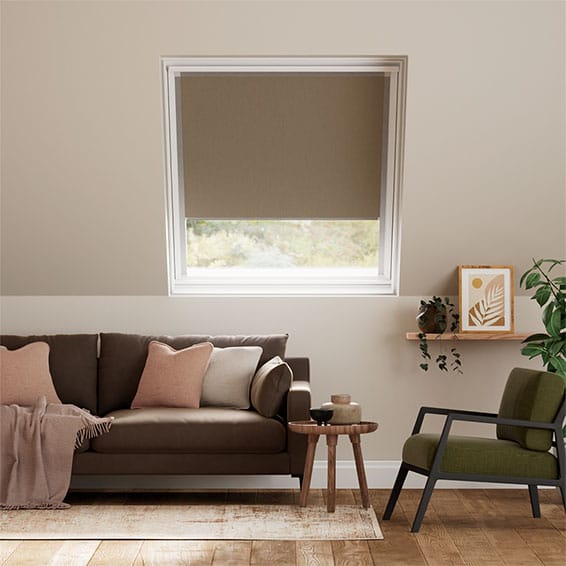 Expressions Taupe Blackout Blind for Keylite Windows