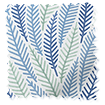 Falling Leaves Blue & Aqua Roller Blind sample image