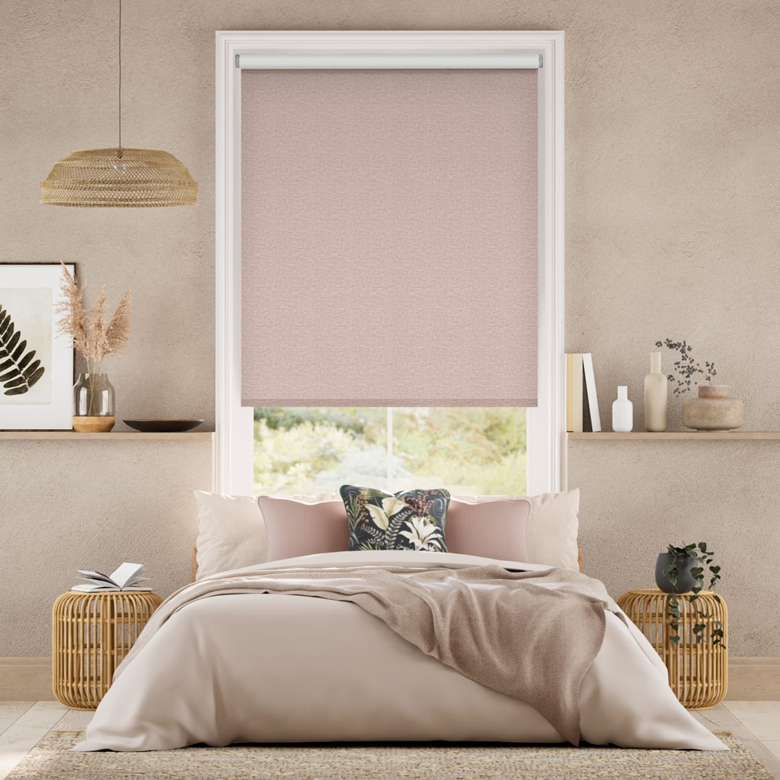 Fara Blackout Moroccan Rose  Roller Blind