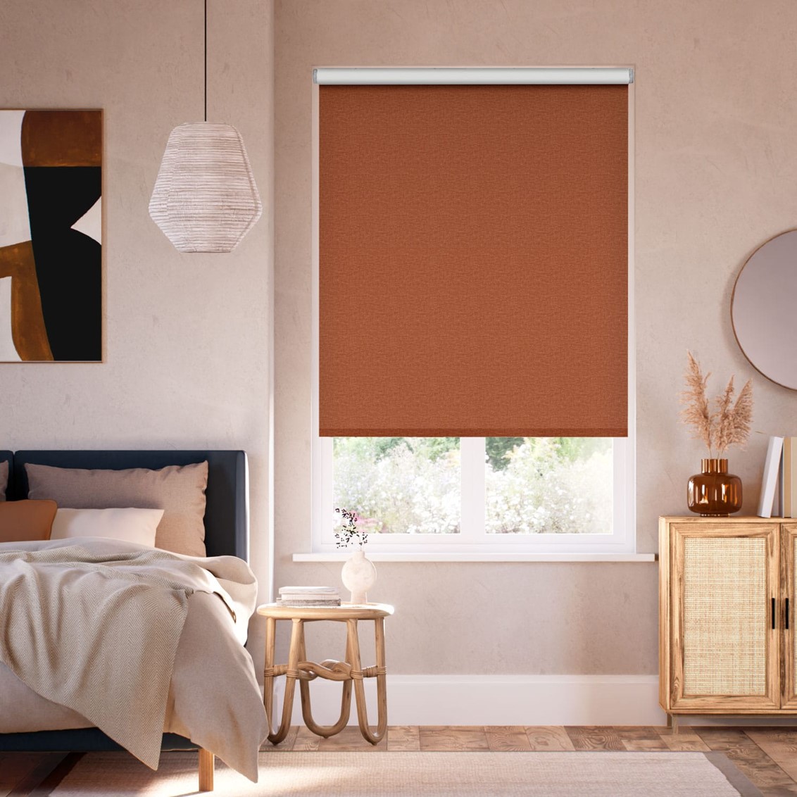 Fara Blackout Terracotta  Roller Blind