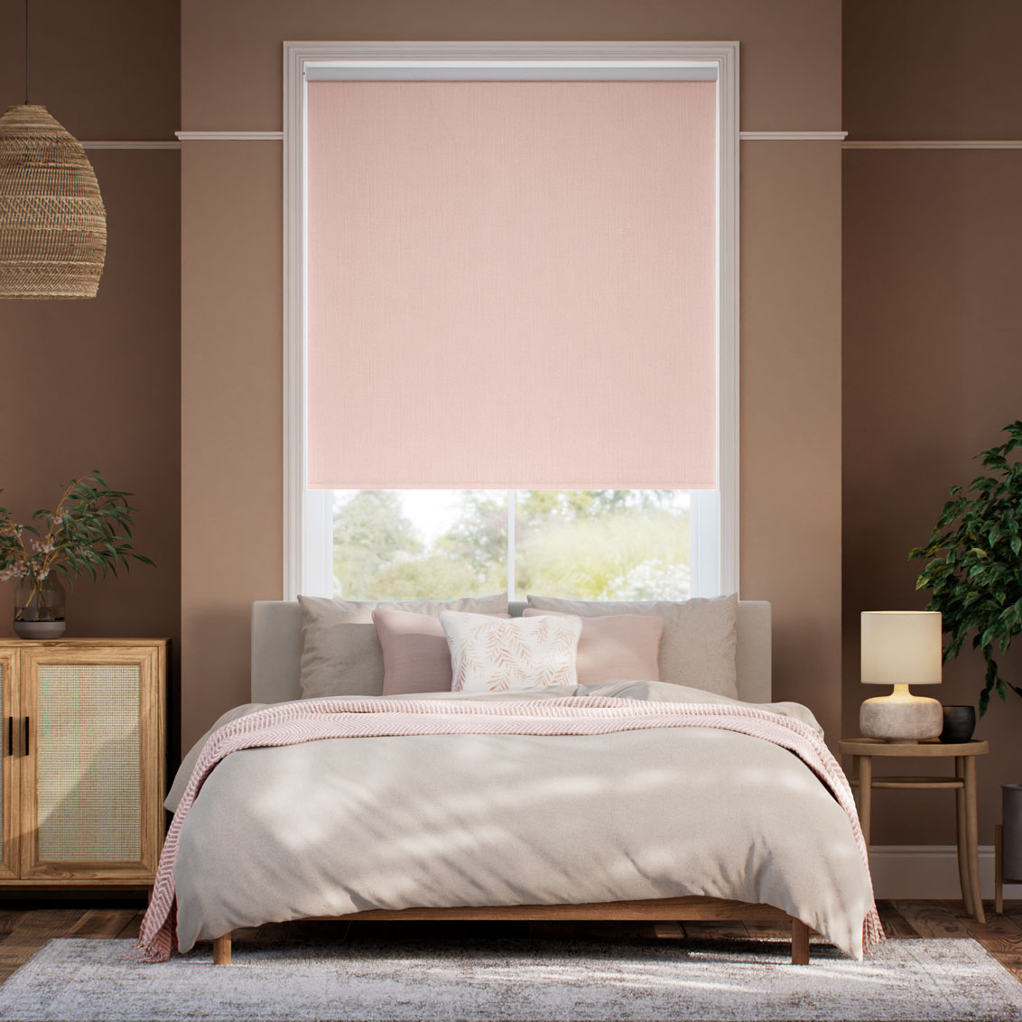 Fara Blackout Cherry Blossom Roller Blind