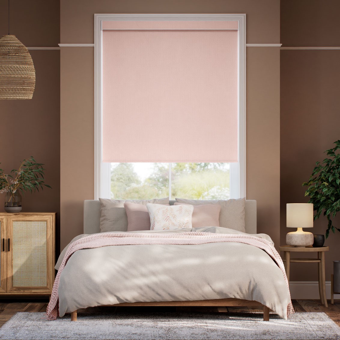 Fara Blackout Cherry Blossom Roller Blind