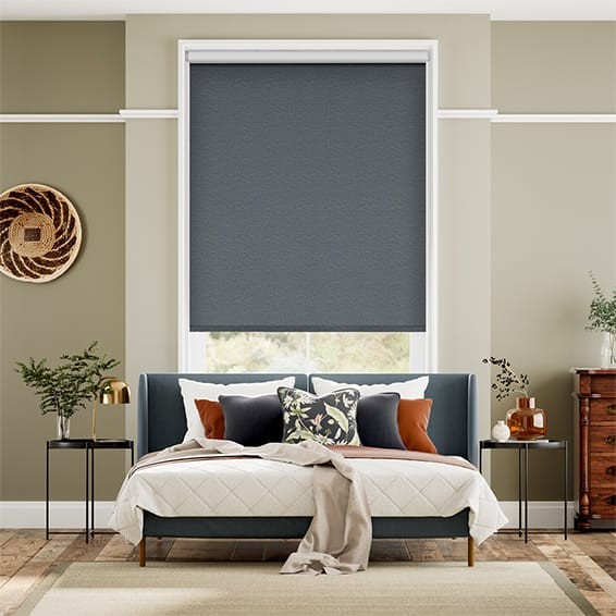 Fara Blackout Dark Denim Roller Blind