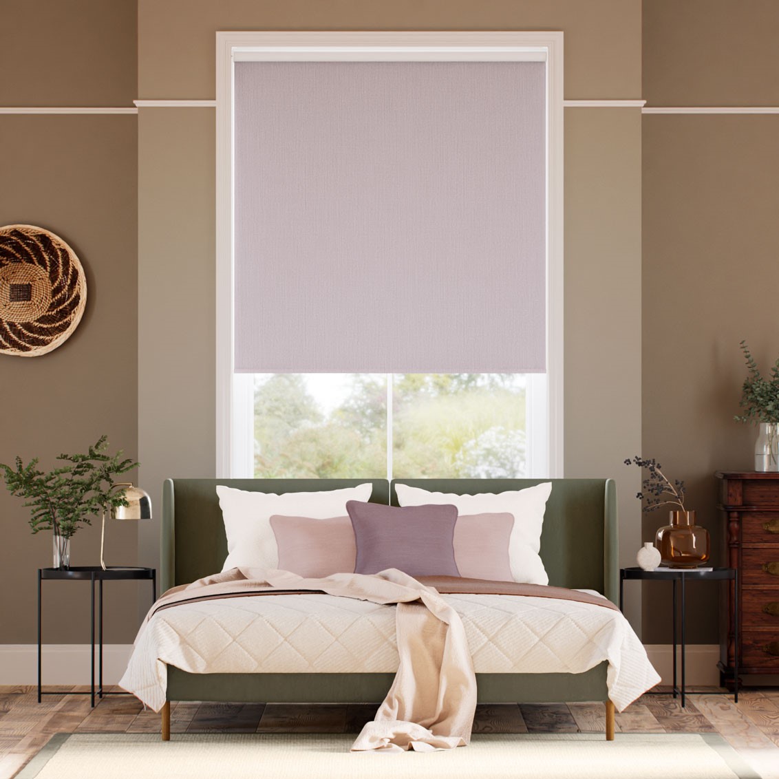 Fara Blackout Trailing Wisteria Roller Blind