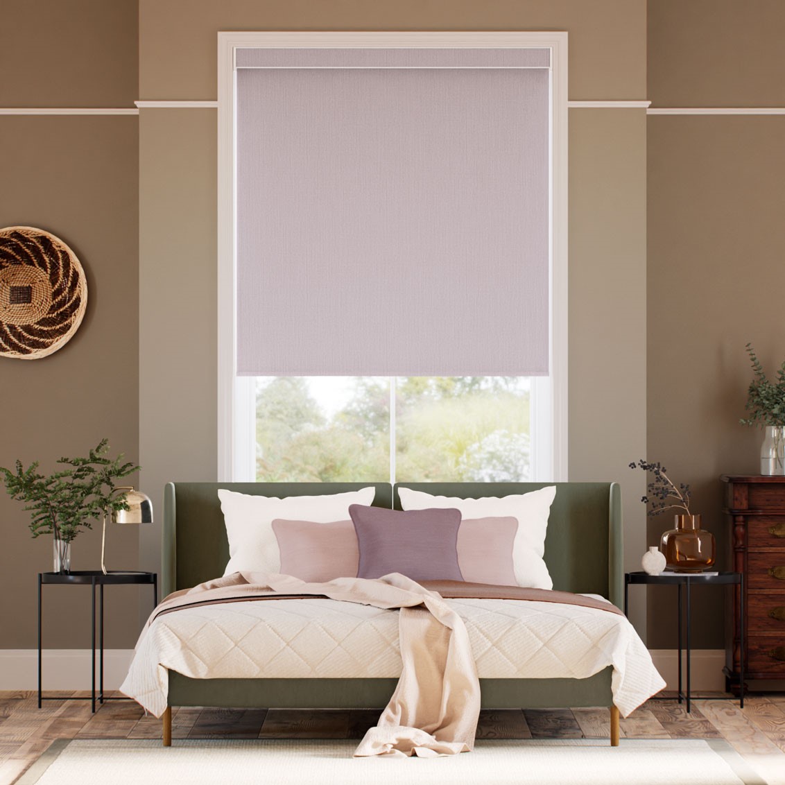 Fara Blackout Trailing Wisteria Roller Blind