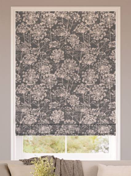 Fennel Flower Jacquard Mocha Roman Blind thumbnail image