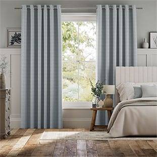 Filigree Misty Blue Curtains thumbnail image