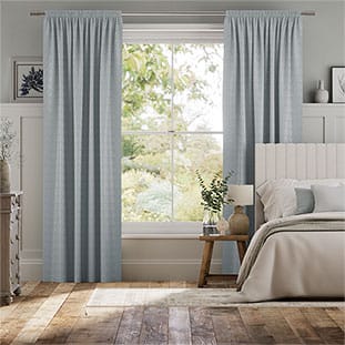 Filigree Misty Blue Curtains thumbnail image