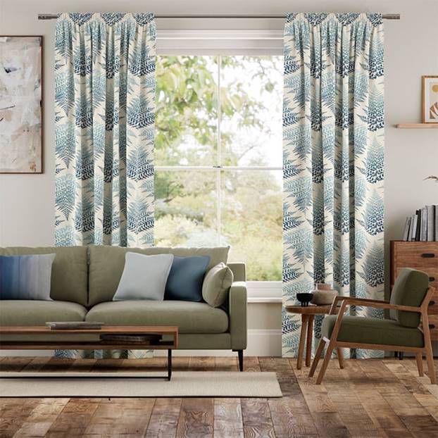 Filix Blue Curtains thumbnail image