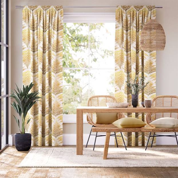 Filix Mustard Curtains thumbnail image