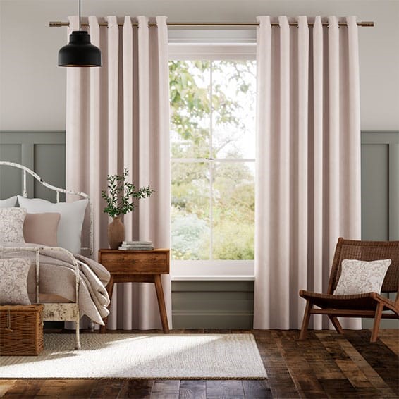 Fine Velvet Blush Curtains