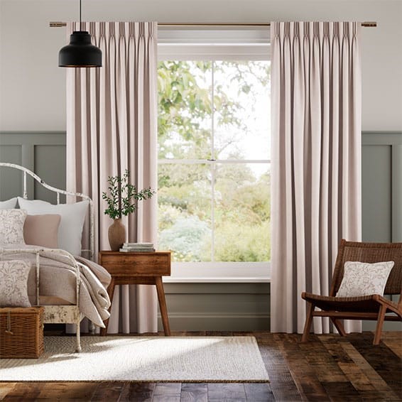 Fine Velvet Blush Curtains