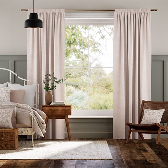 Fine Velvet Blush Curtains