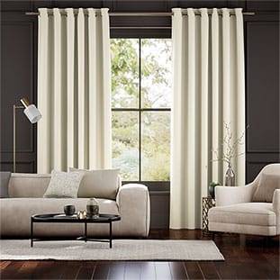 Fine Velvet Ivory Curtains thumbnail image